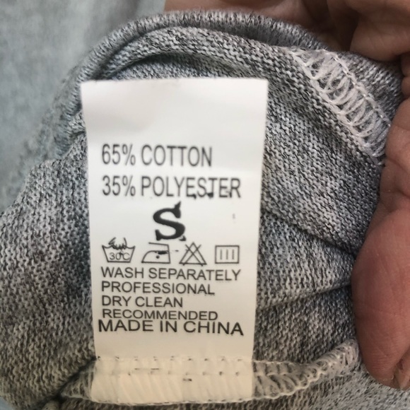 Bodycon dress sleeveless T-neck, heather gray, SzS - Picture 2 of 6